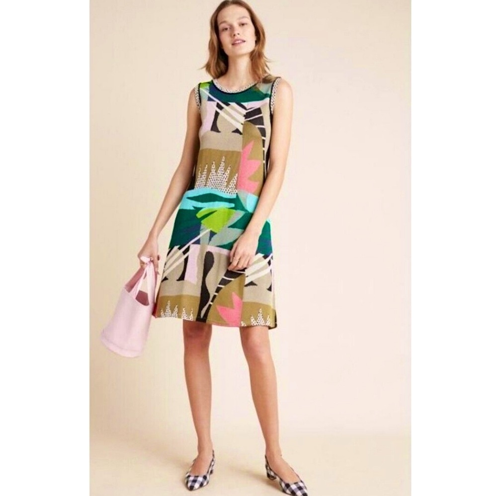 Anthropologie Multicolor Sleeveless Dress